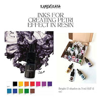 Μίνι σετ PETRI INKS KAMENSKAYA για ρητίνη 13 x 5 ml