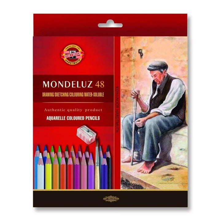 Μολύβια ακουαρέλας Mondeluz / 48 τεμάχια