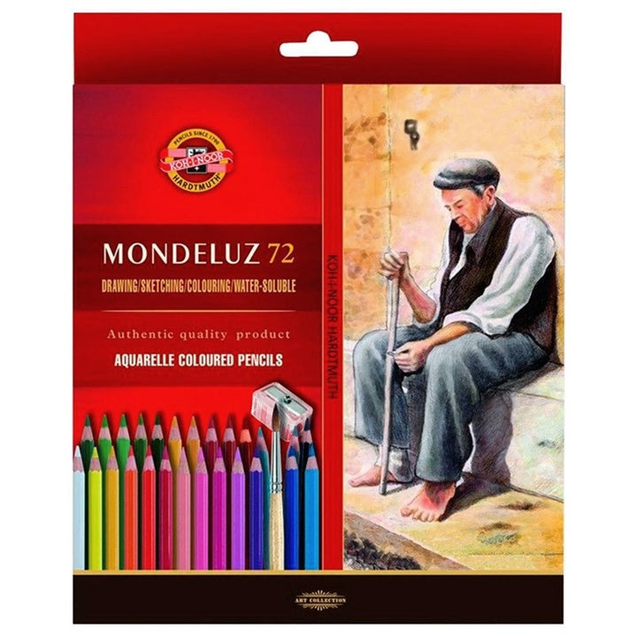 Μολύβια ακουαρέλας Mondeluz / 72 τεμάχια