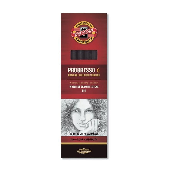 Μολύβια γραφίτη Progresso Woodless