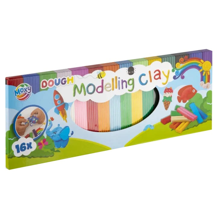 MOXY Σετ δημιουργικής πλαστελίνης 16 χρωμάτων από μαλακή ζύμη — εικόνα 1