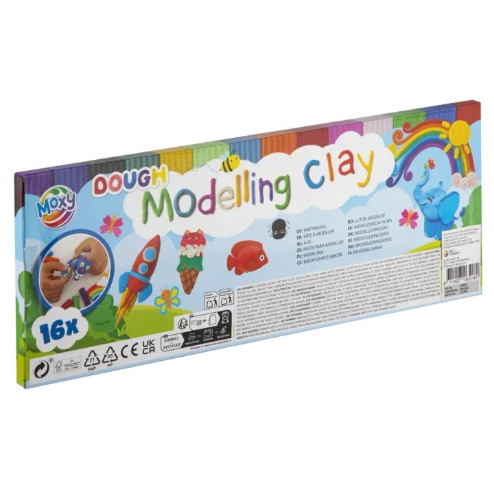 MOXY Σετ δημιουργικής πλαστελίνης 16 χρωμάτων από μαλακή ζύμη — εικόνα 2