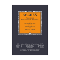 Μπλοκ ακουαρέλας ARCHES Aquarelle Rough φυσικό λευκό 300 g/m² – 12 φύλλα