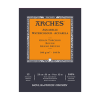 Μπλοκ ακουαρέλας ARCHES Aquarelle Rough φυσικό λευκό 300 g/m² – 12 φύλλα