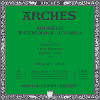 Μπλοκ ακουαρέλας ARCHES CP Φυσικό Λευκό 300 g/m² – 20 φύλλα