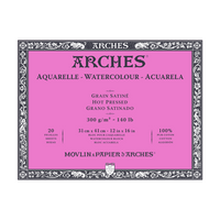 Μπλοκ ακουαρέλας ARCHES HP φυσικό λευκό 300 g/m² – 20 φύλλα