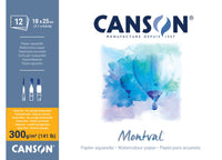 Μπλοκ ακουαρέλας CANSON Montval CP 300 g/m² - 12 φύλλα, 18 x 25 cm
