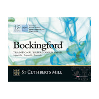 Μπλοκ ακουαρέλας CANSON St Cuthberts Bockingford CP λευκό 300 g/m² 12 φύλλα - διάφορα μεγέθη