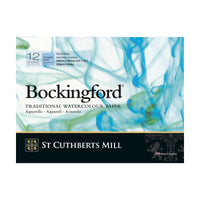 Μπλοκ ακουαρέλας CANSON St Cuthberts Bockingford CP λευκό 300 g/m² 12 φύλλα - διάφορα μεγέθη