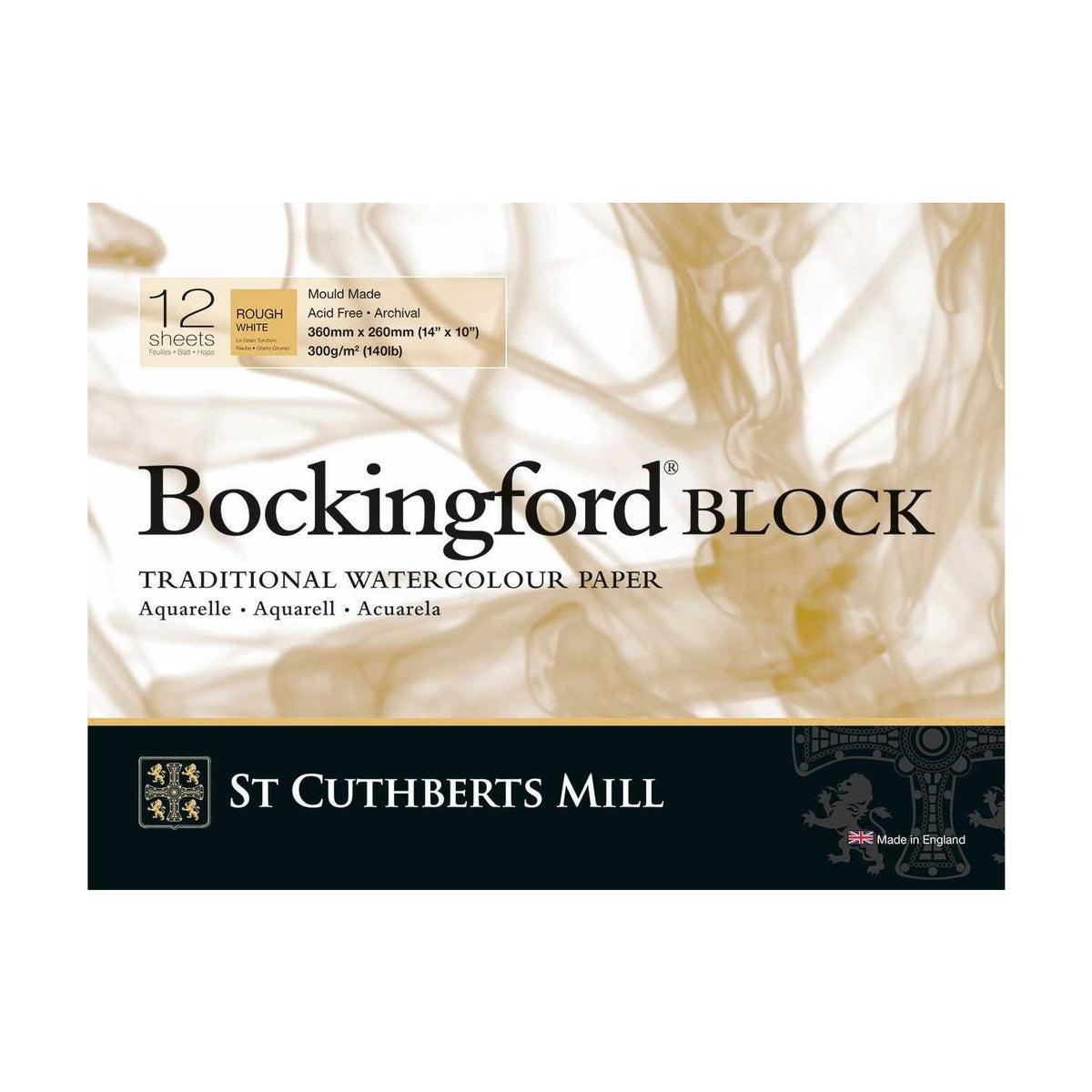 Μπλοκ ακουαρέλας CANSON St Cuthberts Bockingford Rough 300 g/m² 31 – 41 cm - 12 φύλλα