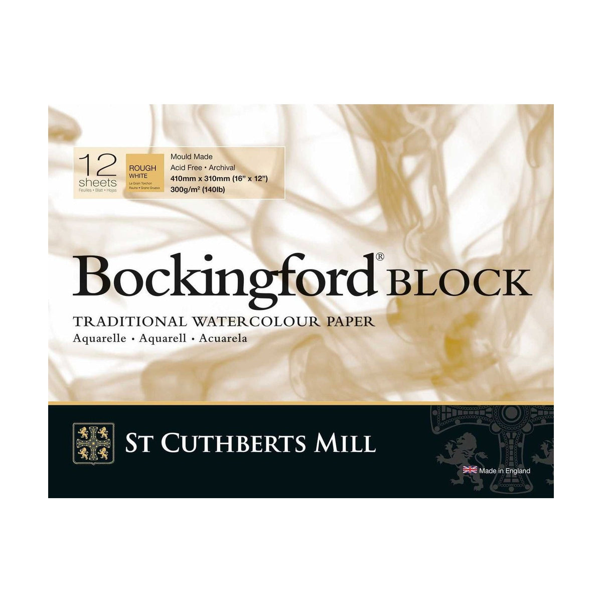 Μπλοκ ακουαρέλας CANSON St Cuthberts Bockingford Rough 300 g/m² 31 – 41 cm - 12 φύλλα