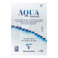 Μπλοκ ακουαρέλας CLAIREFONTAINE Aqua Essentials 200 έως 300 g/m² 10 – 24 cm - 12 φύλλα