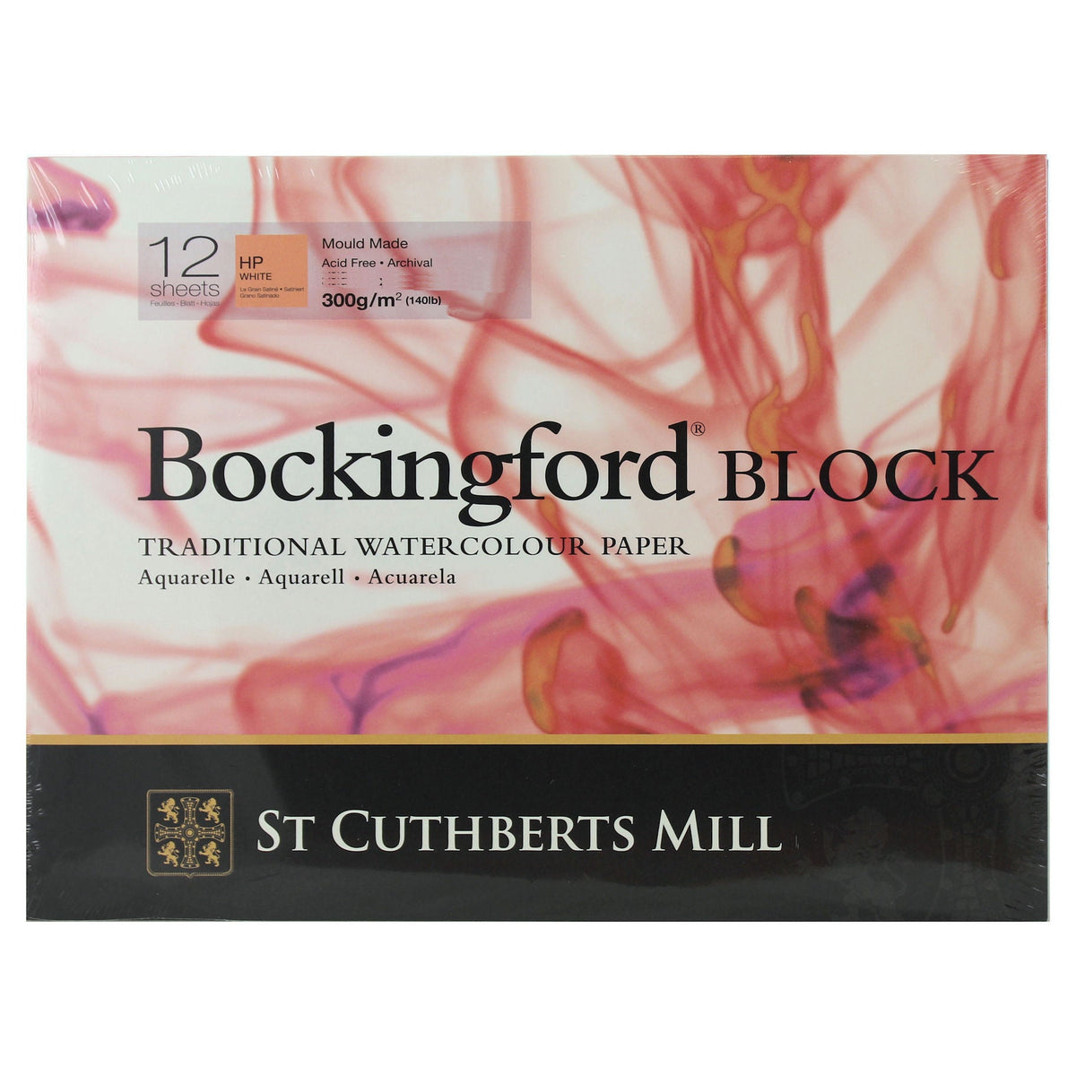 Μπλοκ ακουαρέλας St Cuthberts Mill Bockingford HP 300 g/m² 12 φύλλα – 31 – 41 cm
