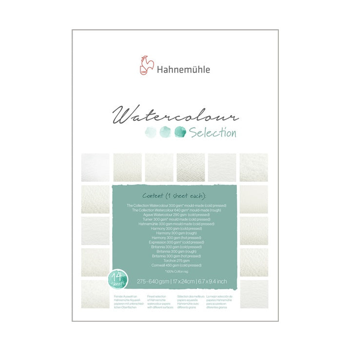 Μπλοκ ακουαρέλας WATERCOLOUR SELECTION από HAHNEMÜHLE | διαφορετικές διαστάσεις