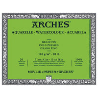 Μπλοκ ARCHES® Aquarelle Watercolour Cold Pressed | διαλέξτε μέγεθος