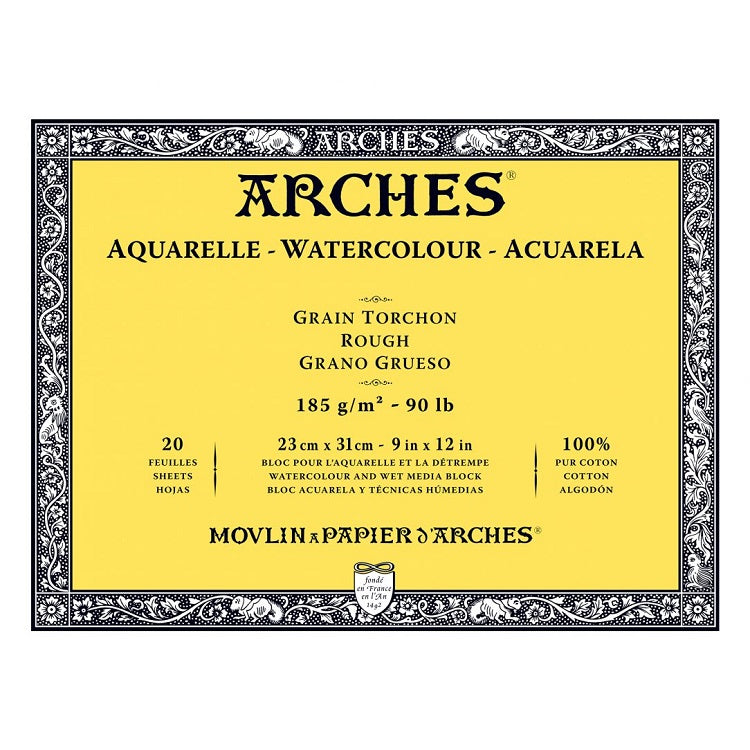Μπλοκ ARCHES® Aquarelle Watercolour Rough | διαλέξτε μέγεθος