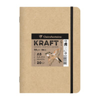 Μπλοκ χαρτί kraft CLAIREFONTAINE 115 g/m² – A5 – A4, 20 φύλλα