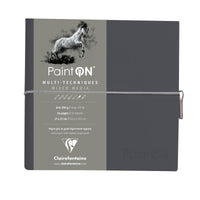 Μπλοκ χαρτιών CLAIREFONTAINE Paint'On 250 g/m² 19 x 19 cm - 32 φύλλα – Γκρι