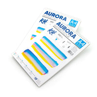 Μπλοκ για χρώματα ακουαρέλας AURORA cold press  με σπιράλ - 12 φύλλα | διάφορες μορφές