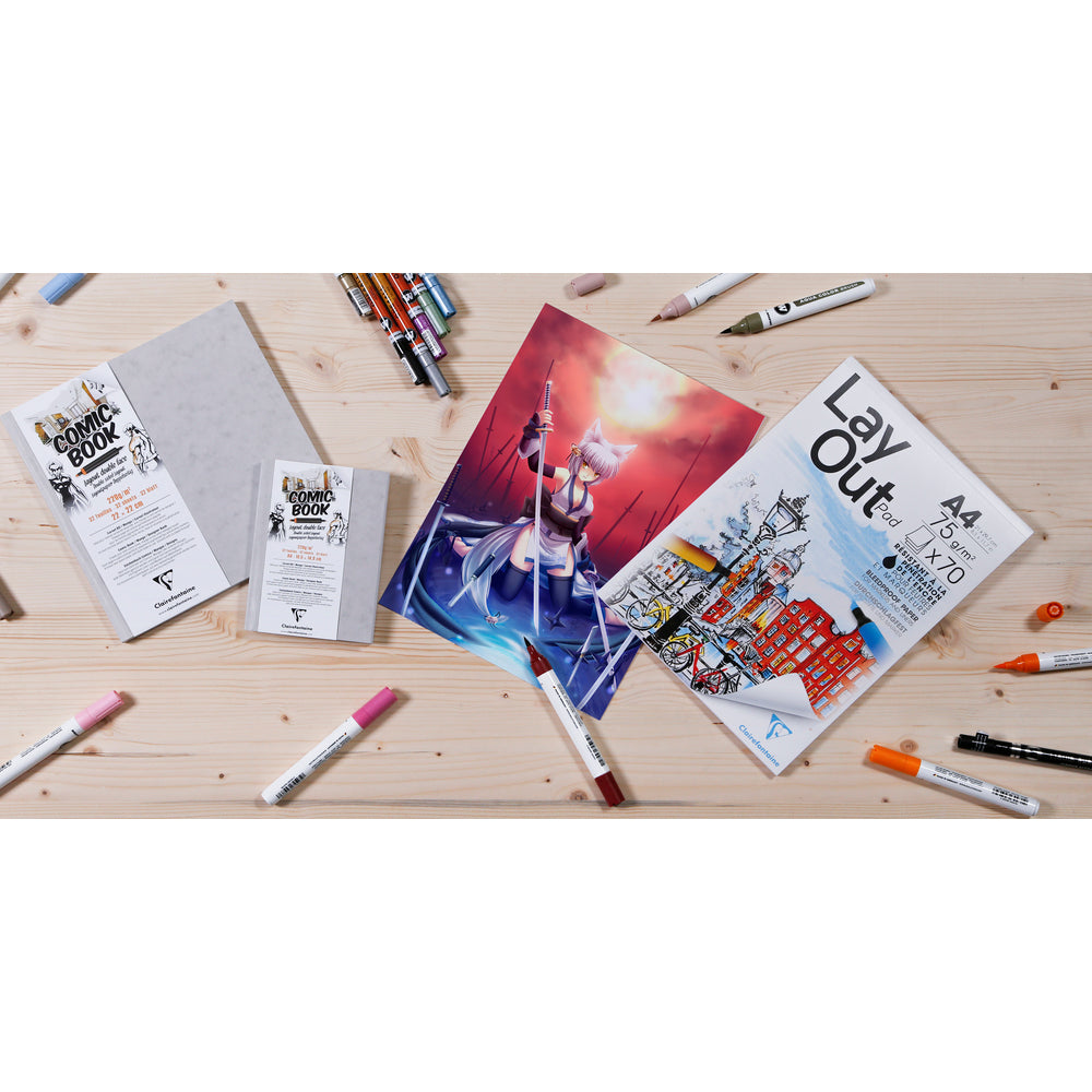 Μπλοκ για κόμικς Clairefontaine 220 g 32 φύλλα κολλητό