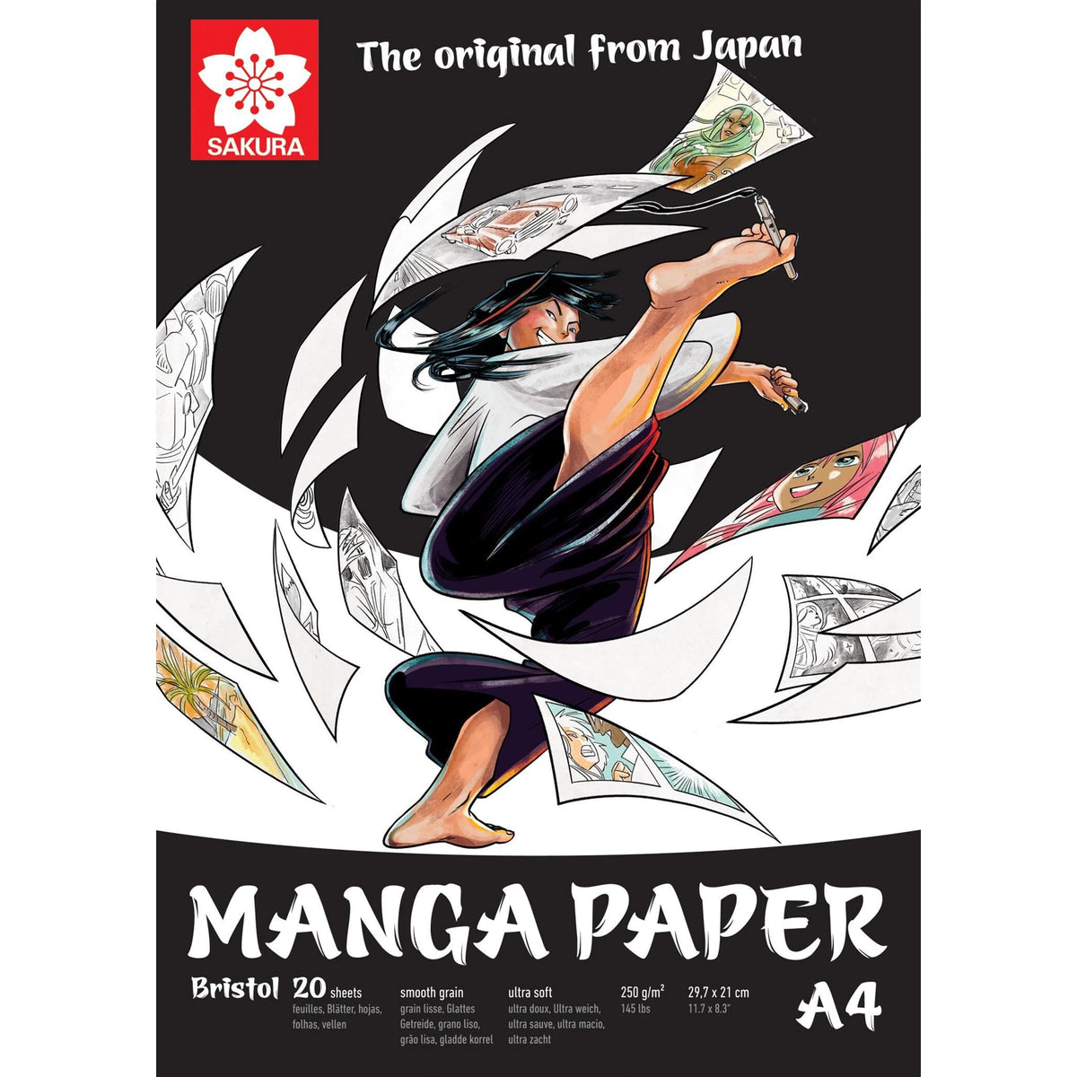 Μπλοκ για manga SAKURA 250 g/m² A5 – A3 - 20 φύλλα