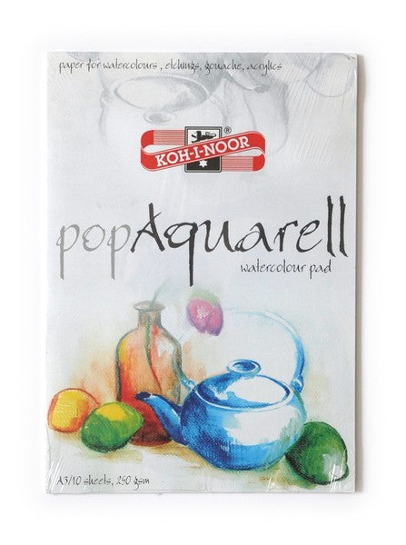 Μπλοκ σκιτσογραφίας Koh-I-Noor POP AQUARELL σε μεγέθη Α4 και Α3