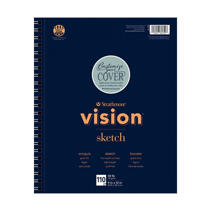 Μπλοκ για σκίτσα Strathmore Vision 110 φύλλα - 22.9 x 30.5 εκ