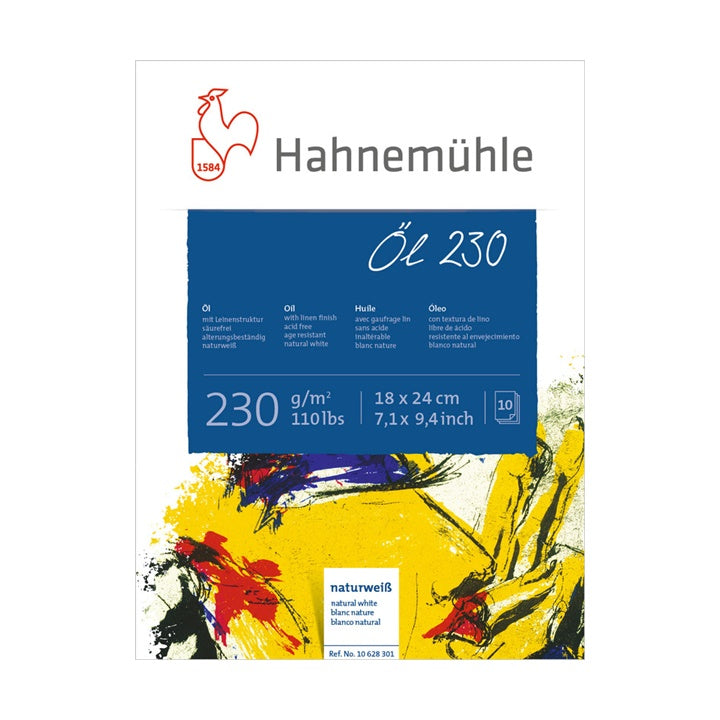 Μπλοκ λαδιού από HAHNEMÜHLE 10 φύλλα | διαφορετικές διαστάσεις
