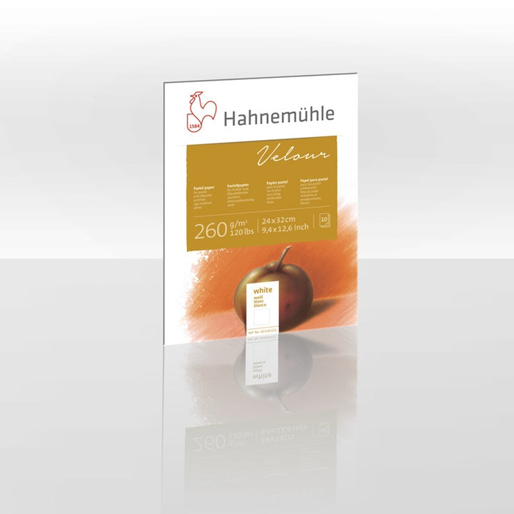Μπλοκ λευκών χαρτιών παστέλ HAHNEMÜHLE VELOUR | διαφορετικές διαστάσεις