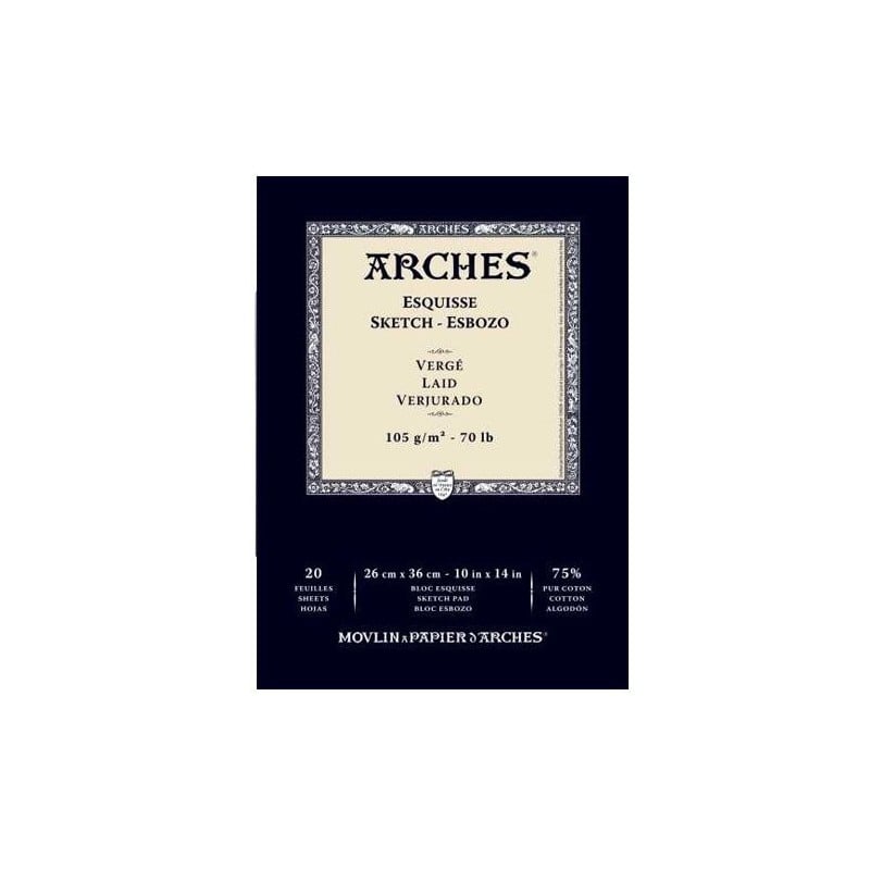 Μπλοκ σχεδίου ARCHES Sketch 105 g/m² 23 x 26 cm - 20 φύλλα