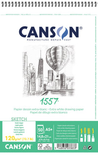 Μπλοκ σχεδίου CANSON 1557 - 120 g, 50 φύλλα