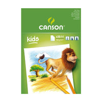 Μπλοκ σχεδίου CANSON Kids 90 g/m² – 30 φύλλα, A5 – A4
