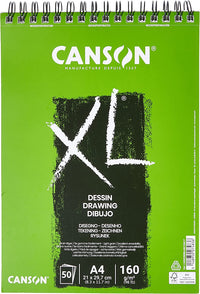 Μπλοκ σχεδίου Canson XL Dessin A4 160 g/m² 50 φύλλα με σπιράλ