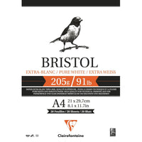 Μπλοκ σχεδίου CLAIREFONTAINE Bristol 205 g/m² A4 – A3 - 20 φύλλα