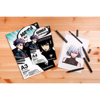 Μπλοκ σχεδίου Clairefontaine Manga Illustration 250 g/m² A5 – A3 - 20 φύλλα
