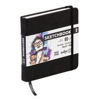 Μπλοκ σχεδίου DARWI Black 14 x 14 cm, 140 g/m2, 80 φύλλα