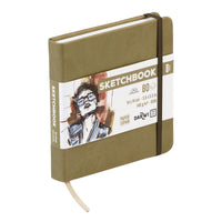 Μπλοκ σχεδίου DARWI Khaki 14 x 14 cm, 140 g, 80 φύλλα