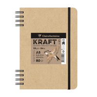 Μπλοκ σχεδίου Kraft CLAIREFONTAINE 115 g/m² A5 – A4 - 80 φύλλα
