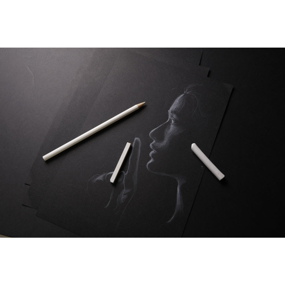 Μπλοκ σχεδίου με μαύρο χαρτί CLAIREFONTAINE Carb'On 120 g/m² – 20 φύλλα