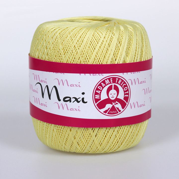 Νήμα για δαντέλα Madame Tricote Paris Maxi 100 g | διάφορα χρώματα - 6303 κίτρινο