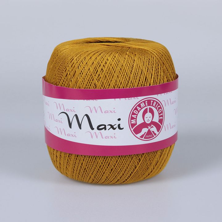 Νήμα για δαντέλα Madame Tricote Paris Maxi 100 g | διάφορα χρώματα - 6340 καφέ