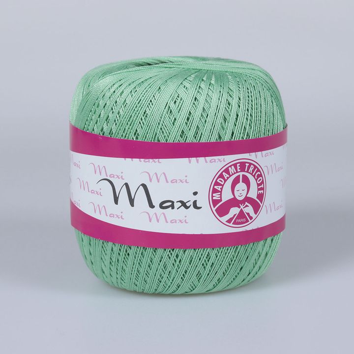 Νήμα για δαντέλα Madame Tricote Paris Maxi 100 g | διάφορα χρώματα - 6361 παστέλ πράσινο