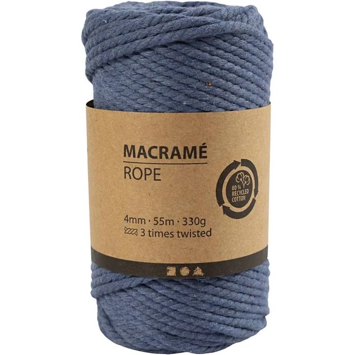 Νήμα macrame 4 mm x 55 m | επιλέξτε χρώμα