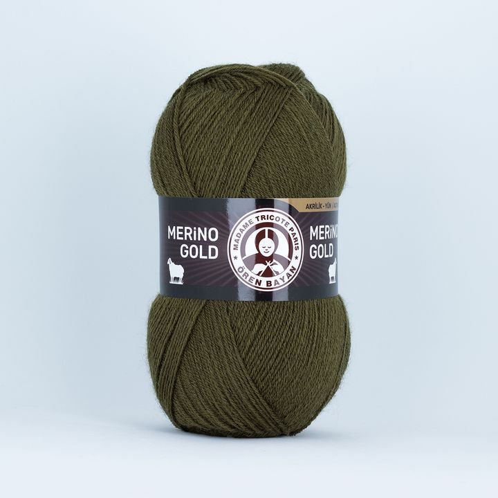 Νήματα πλεξίματος Madame Tricote Paris Merino Gold 100 g | διάφορα χρώματα - πράσινο της θάλασσας