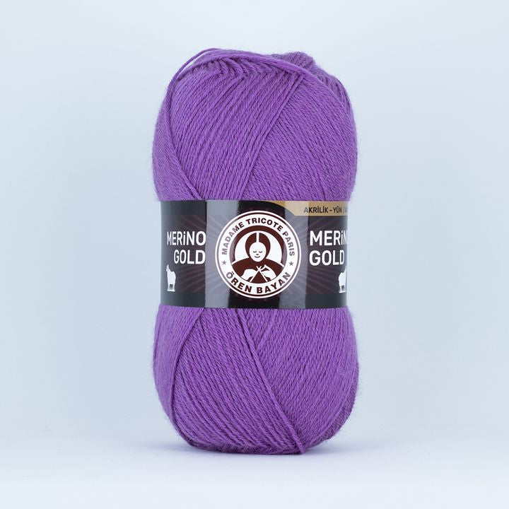 Νήματα πλεξίματος Merino Gold, ανθεκτική σύνθεση 100 γραμμαρίων