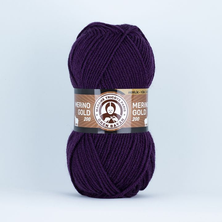 Νήμα πλεξίματος Merino Gold 200, ανθεκτικό και μαλακό