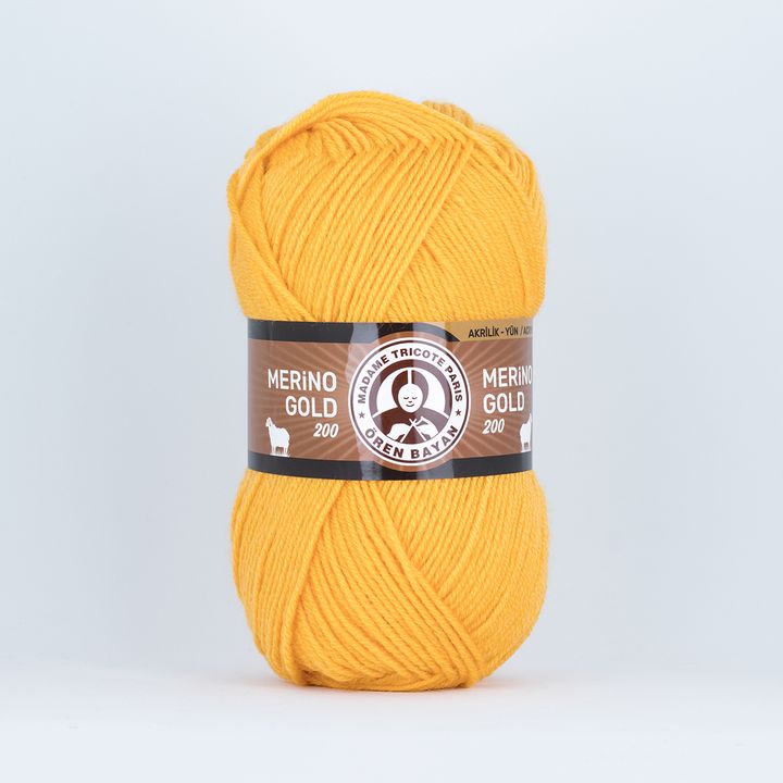 Νήμα πλεξίματος Merino Gold 200, έντονα και ζωντανά χρώματα