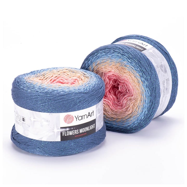 Νήμα πλεξίματος YarnArt Flowers Moonlight, ντεγκραντέ χρώματα 260g