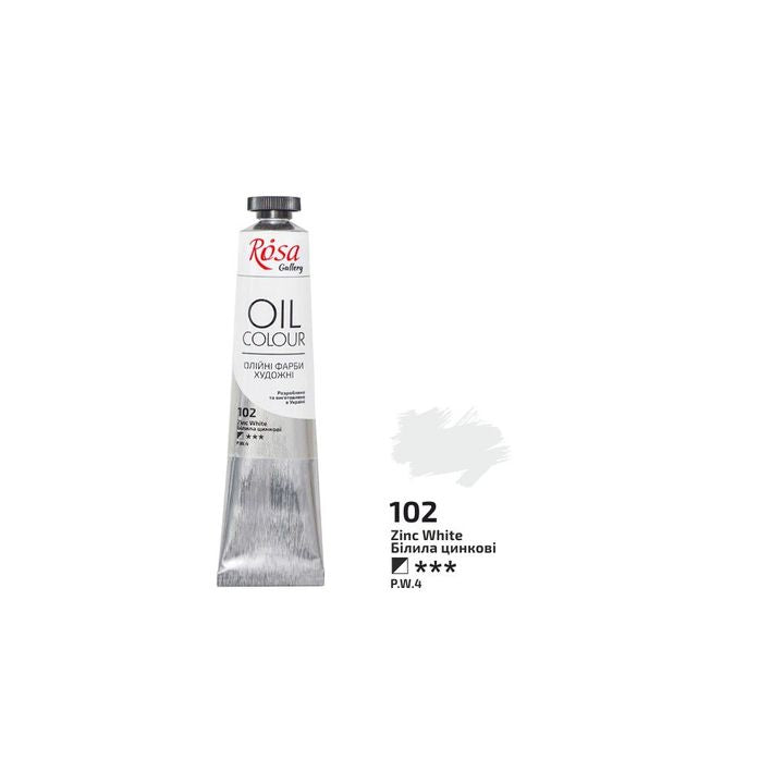 Λαδομπογιές Rosa Gallery 45 ml – 102 Zinc White