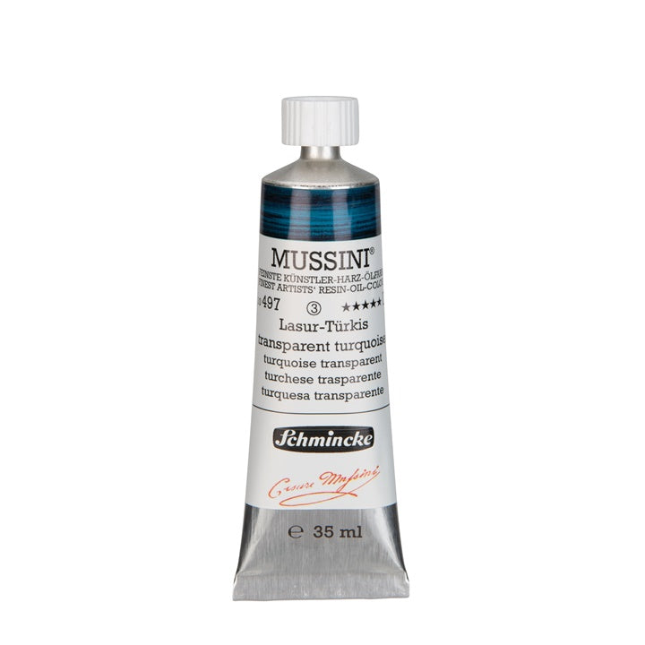 Λαδομπογιές Schmincke MUSSINI 35 ml – 497 Τυρκουάζ Δ